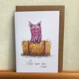 DRC Illustrations Card - Little Wee Pig