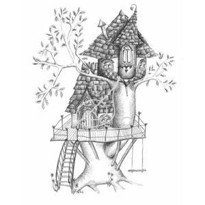 DRC Illustrations Faerie House Tree house